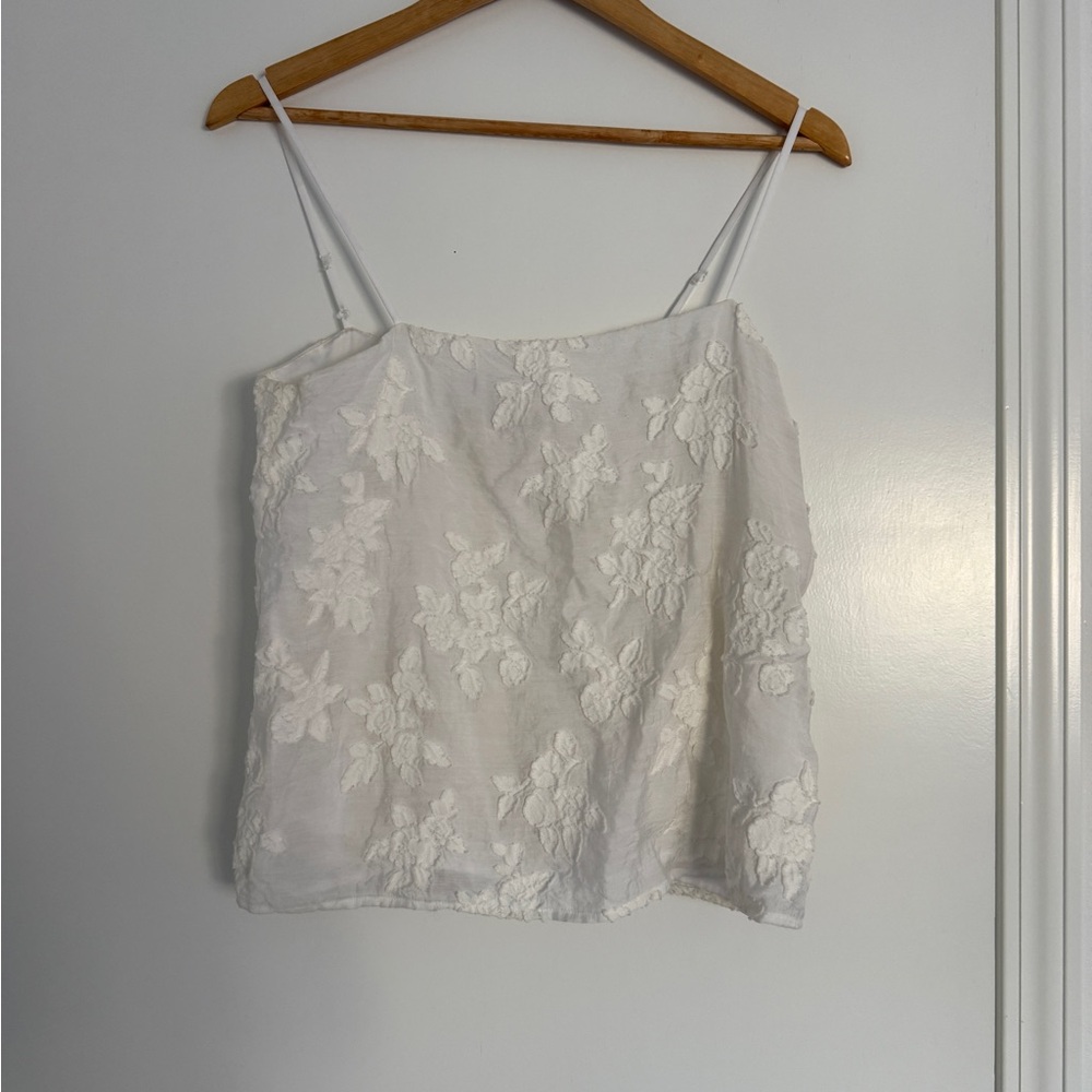 Vince White Floral Camisole